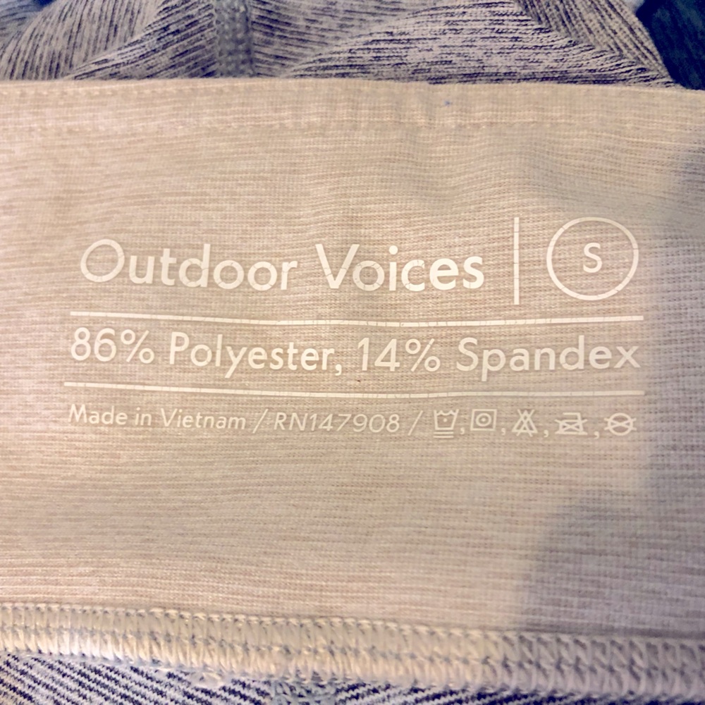 Outdoor Voices Gray/cream Leggings